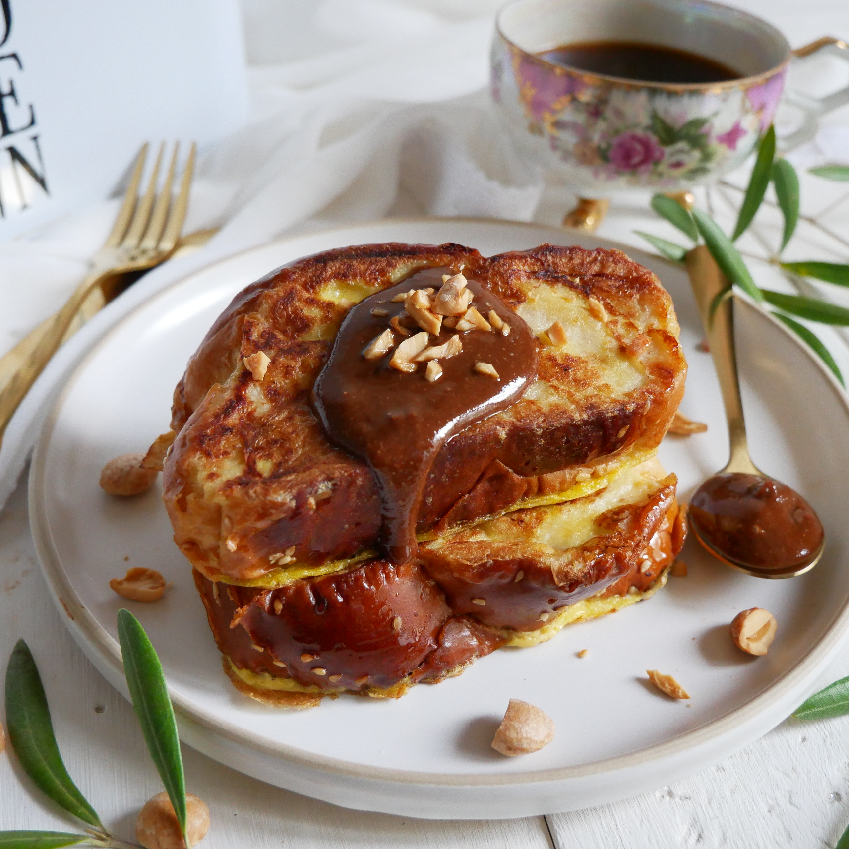 Pain perdu sans oeuf, sans lactose (vegan)
