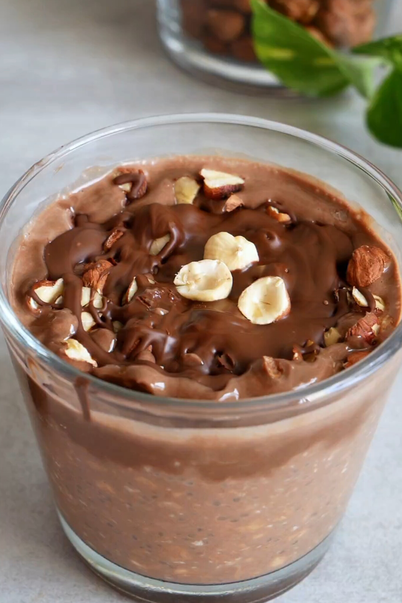 porridge façon ferrero rocher (overnight)